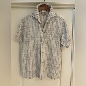 Dry Bones 50s Style Japanese Repro Atomic Fleck Loop Collar Shirt Size 36 Small